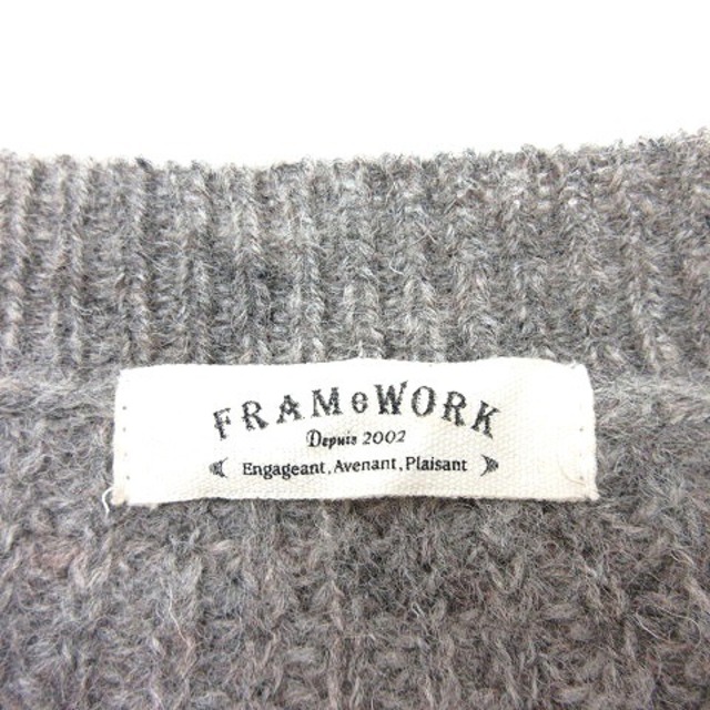 FRAMeWORK(フレームワーク)のフレームワーク Framework ニット セーター 長袖 ウール グレー /M レディースのレディース その他(その他)の商品写真
