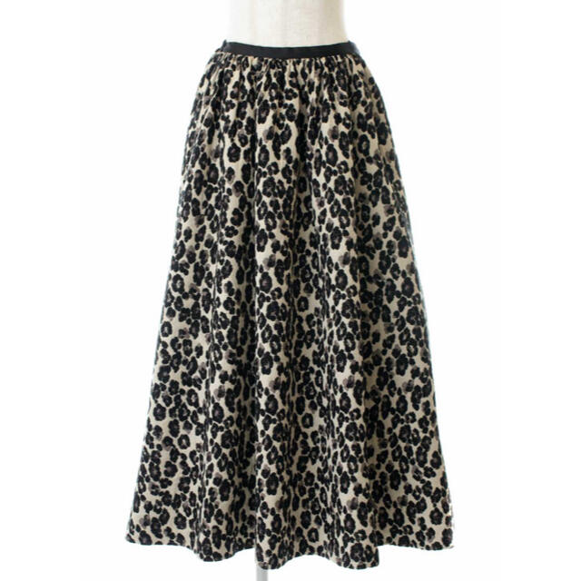 Drawer(ドゥロワー)のOBLI オブリ　レオパードギャザースカート レディースのスカート(ロングスカート)の商品写真