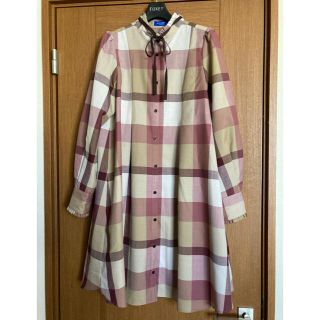 バーバリーブルーレーベル(BURBERRY BLUE LABEL)の原宿店限定♡シャツワンピース(ひざ丈ワンピース)