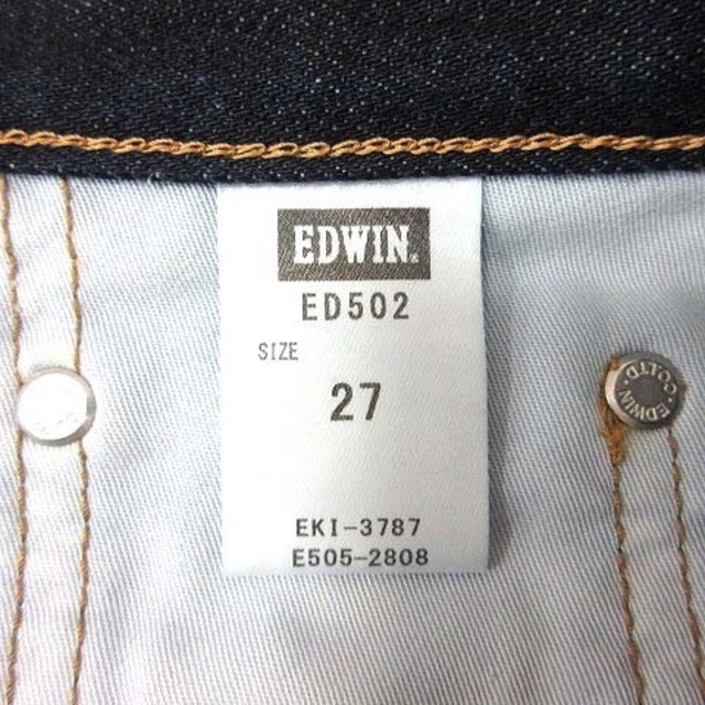 EDWIN(エドウィン)のエドウィン EDWIN 502 デニムパンツ ジーンズ 27 紺 ネイビー /Y レディースのレディース その他(その他)の商品写真