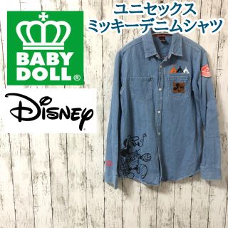 ベビードール(BABYDOLL)のベビードール&ミッキーマウスデニム長袖シャツ/ユニセックス/S/disney(シャツ)