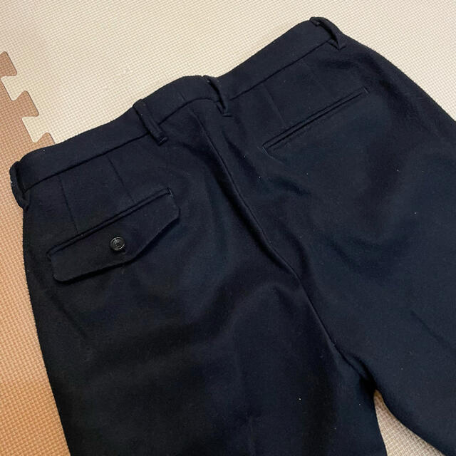 EDIFICE(エディフィス)のエディフィス　ネイビー　スラックス パンツ　厚手 メンズのパンツ(ワークパンツ/カーゴパンツ)の商品写真