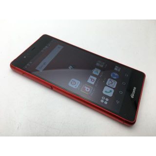 フジツウ(富士通)の629 SIMフリーdocomo arrows Be F-05J レッド◆美品◆(スマートフォン本体)