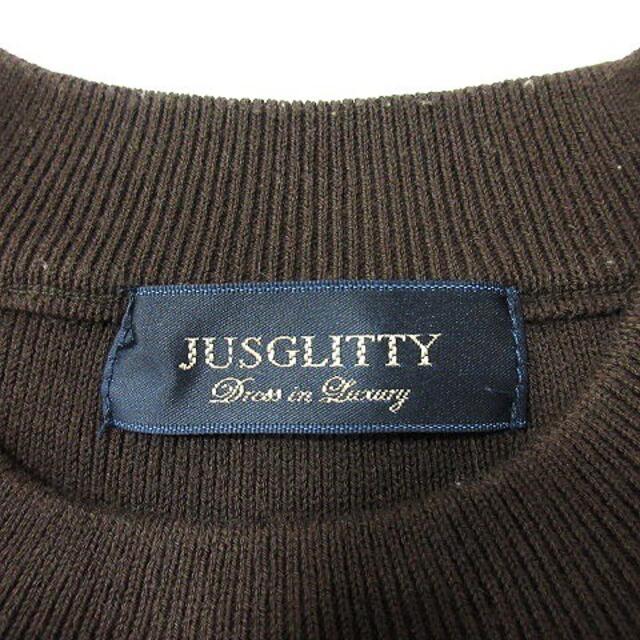 JUSGLITTY(ジャスグリッティー)のジャスグリッティー JUSGLITTY ニット カットソー ノースリーブ リブ レディースのレディース その他(その他)の商品写真