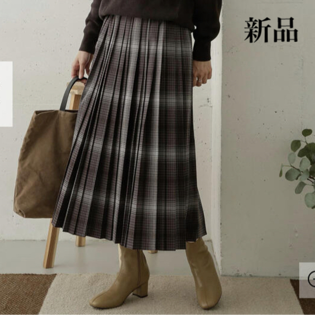 新品★ DOORS チェックプリーツスカート GRAY | フリマアプリ ラクマ