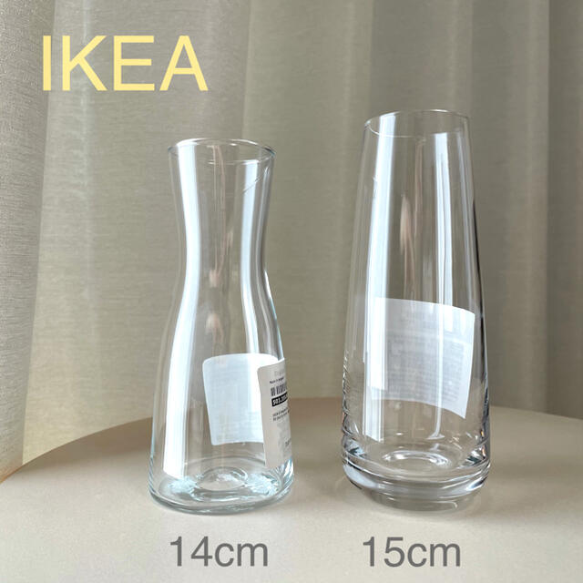 IKEA(イケア)の【新品】IKEA イケア フラワーベース 花瓶2点 ベレークナ・ティドヴァッテン インテリア/住まい/日用品のインテリア小物(花瓶)の商品写真