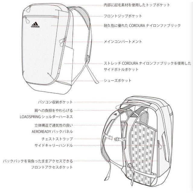 adidas(アディダス)の【新品未使用】アディダス　adidas バックパック　30L メンズのバッグ(バッグパック/リュック)の商品写真