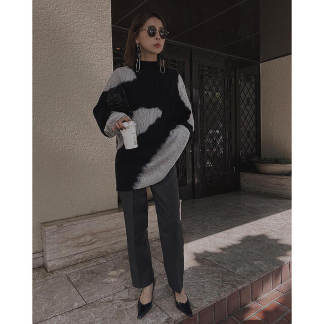 全信頼を寄せる Ameri vintage タイダイニット KNIT CABLE TIE-DYE ニット/セーター