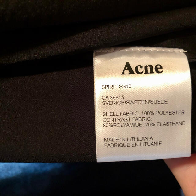 【最終値下げ】 Acne アクネ ブラックシャツドレス