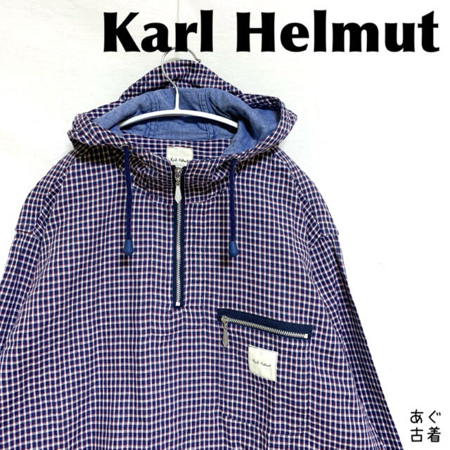 Karl Helmut(カールヘルム)のKarl Helmut★プルオーバー チェック柄 パーカー型 ジャケット メンズのジャケット/アウター(ブルゾン)の商品写真