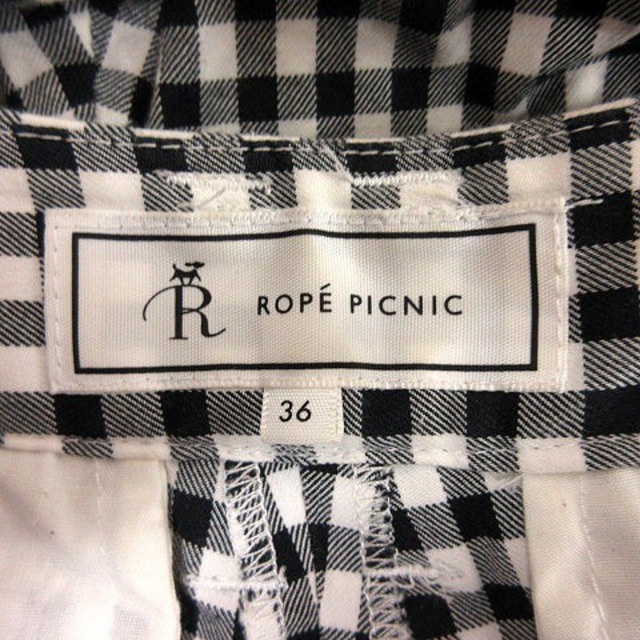 Rope' Picnic(ロペピクニック)のロペピクニック ROPE Picnic パンツ サブリナ チェック 36 黒 ブ レディースのレディース その他(その他)の商品写真