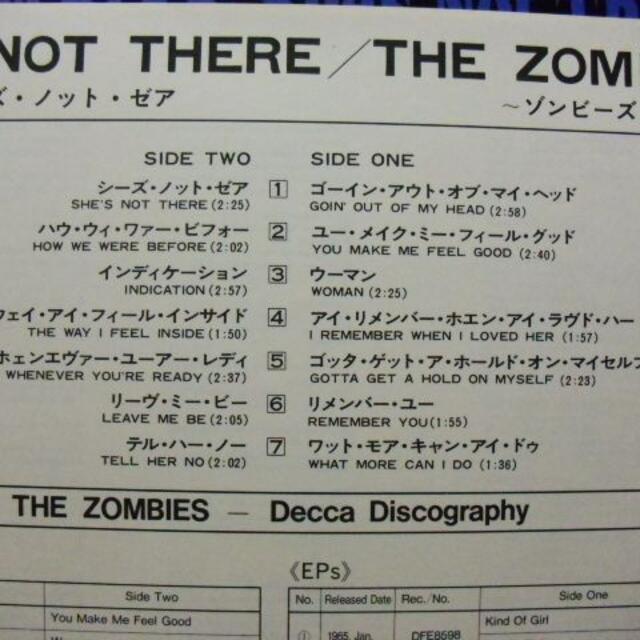◇美品レコード{ゾンビーズThe Zombies ‎/シーズ・ノット・ゼア