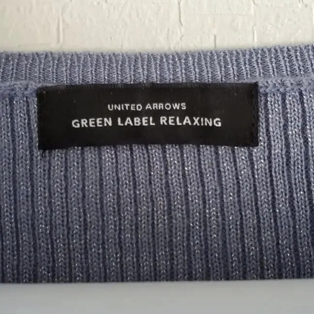 UNITED ARROWS green label relaxing(ユナイテッドアローズグリーンレーベルリラクシング)のタグなし　試着のみ　green label relaxing　ブルーグレー レディースのトップス(ニット/セーター)の商品写真