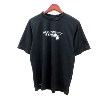 ナイキ(NIKE)のナイキ NIKE カットソー Tシャツ クルーネック プリント 半袖 L 黒 ブ(その他)