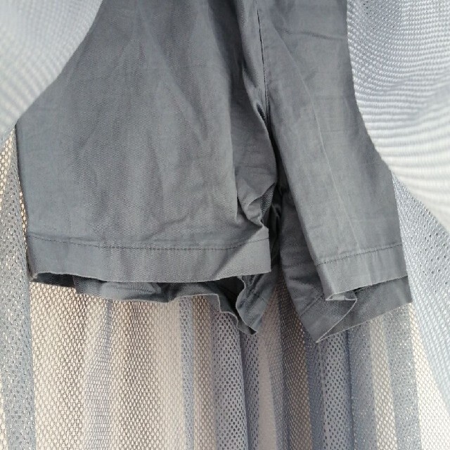 GU(ジーユー)のジーユー　ショートパンツ　メッシュ　ロングスカート　140 キッズ/ベビー/マタニティのキッズ服女の子用(90cm~)(スカート)の商品写真