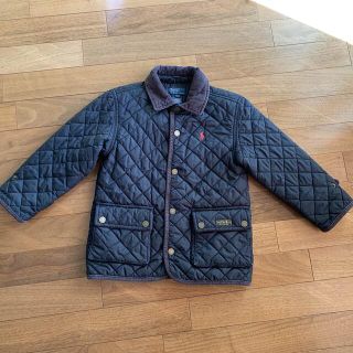 ポロラルフローレン(POLO RALPH LAUREN)のポロラルフローレン　4/4T  黒　キルティングジャケット　コート(ジャケット/上着)