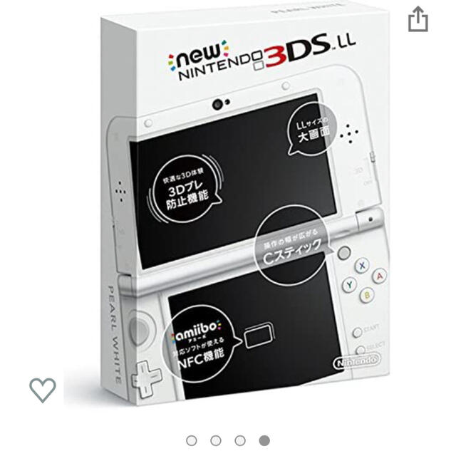 NEW ニンテンドー３DS 本体 LL パールホワイトゲームソフト/ゲーム機本体