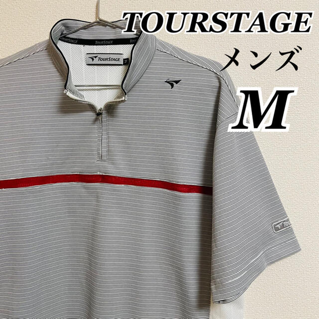 TOURSTAGE(ツアーステージ)の超オススメ　美品　高級ゴルフウェア　ツアーステージ　半袖ポロシャツ　メンズ スポーツ/アウトドアのゴルフ(ウエア)の商品写真