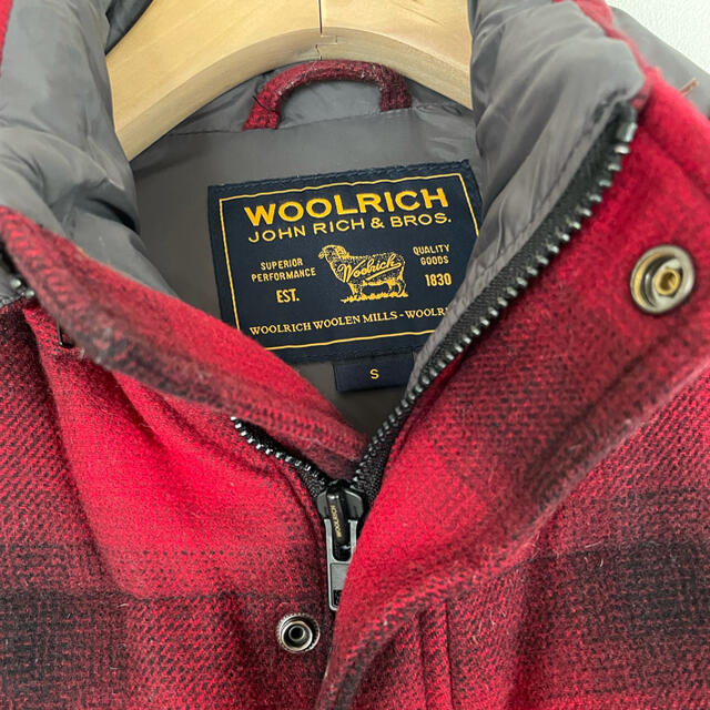 WOOLRICH(ウールリッチ)のWOOL RICH ウールリッチ　ダウンベスト　チェック　Sサイズ メンズのジャケット/アウター(ダウンベスト)の商品写真