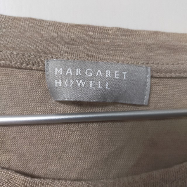 MARGARET HOWELL(マーガレットハウエル)のマーガレットハウエルLサイズ麻カットソー レディースのトップス(カットソー(長袖/七分))の商品写真