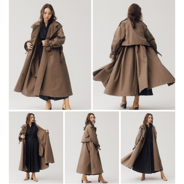 TODAYFUL(トゥデイフル)のRB monogram trench coat(KHAKI) レディースのジャケット/アウター(トレンチコート)の商品写真