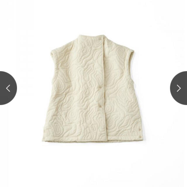 MARTE Nature Line Quilting Jacket Vest - ノーカラージャケット