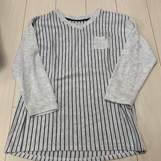 ストライプトップス　(カットソー(長袖/七分))