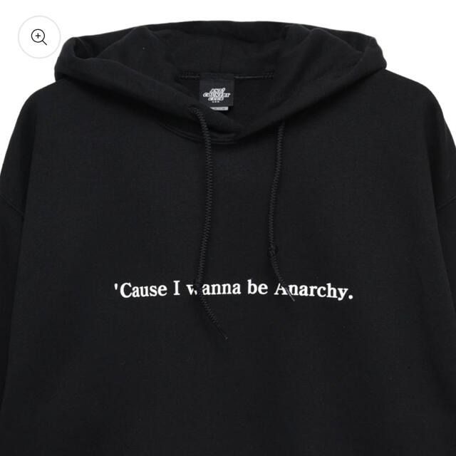 BEAMS(ビームス)のANTi COUNTRY CLUB TOKYO ANARCHY HOODIE黒 メンズのトップス(パーカー)の商品写真