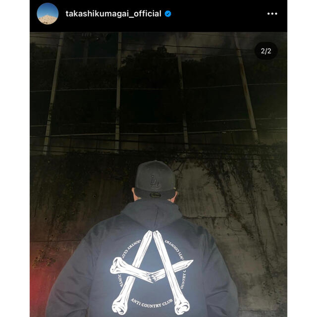 BEAMS(ビームス)のANTi COUNTRY CLUB TOKYO ANARCHY HOODIE黒 メンズのトップス(パーカー)の商品写真