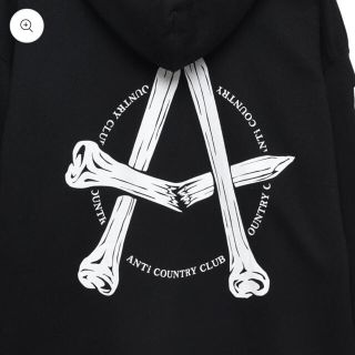 ビームス(BEAMS)のANTi COUNTRY CLUB TOKYO ANARCHY HOODIE黒(パーカー)