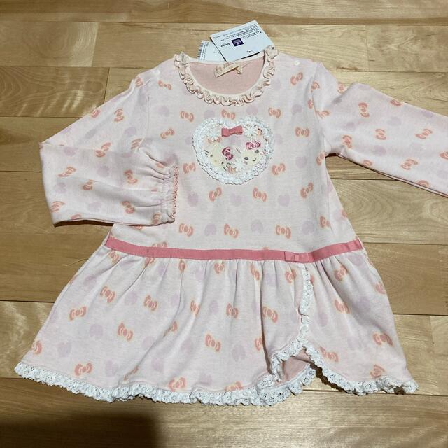 coeur a coeur(クーラクール)の未使用110 プルオーバー キッズ/ベビー/マタニティのキッズ服女の子用(90cm~)(Tシャツ/カットソー)の商品写真