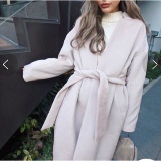 trunc88 Mossa Long Coat ノーカラーコート(ロングコート)