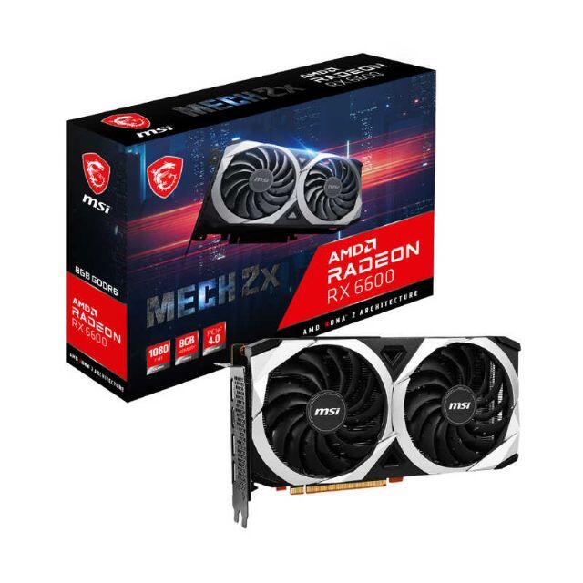 新品 MSI Radeon RX 6600 MECH2X グラフィックボード