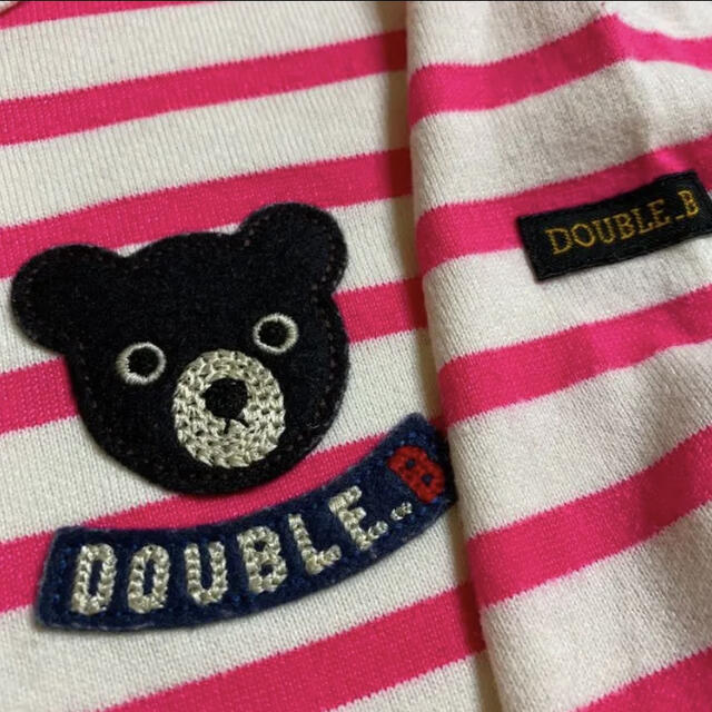 DOUBLE.B(ダブルビー)のダブルビー　ボーダー ロンT 110 キッズ/ベビー/マタニティのキッズ服男の子用(90cm~)(Tシャツ/カットソー)の商品写真