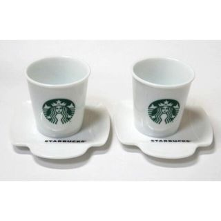 スターバックスコーヒー(Starbucks Coffee)の未使用☆STASBUCKS デミタス&プレート(グラス/カップ)