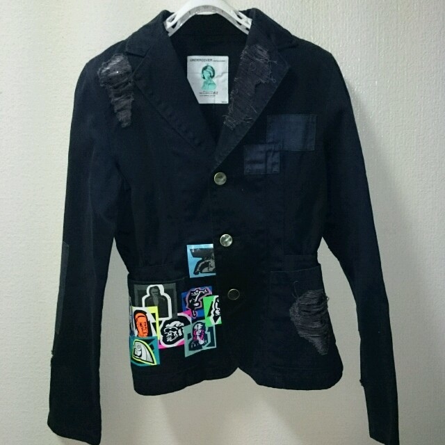 アイボリー×レッド アンダーカバー デザインジャケット コート - 通販