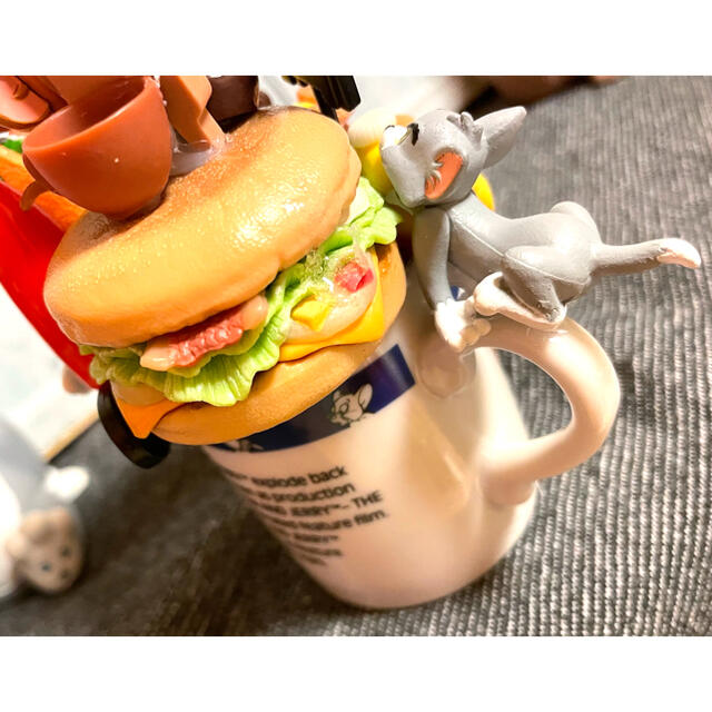 トムジェリミニマグカップ　ハンバーガー