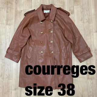 Courreges - 90s Vintage クレージュ courreges コート レザーコート