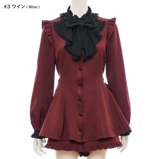 シークレットハニー セットアップ ワインレッド-