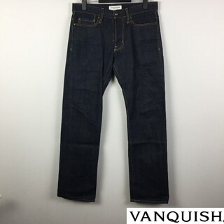 ヴァンキッシュ(VANQUISH)の美品 ヴァンキッシュ ストレートデニム インディゴ サイズ32(デニム/ジーンズ)