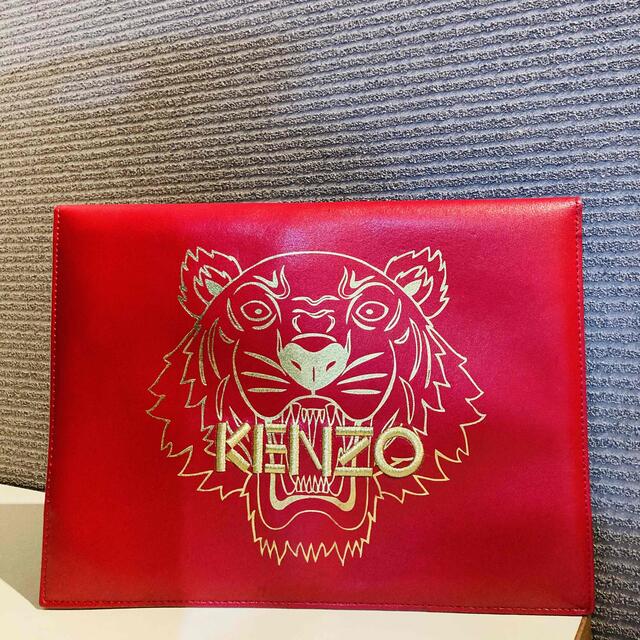 KENZO(ケンゾー)の美品☆貴重☆ KENZO ケンゾー レザークラッチバッグ  限定モデル メンズのバッグ(セカンドバッグ/クラッチバッグ)の商品写真