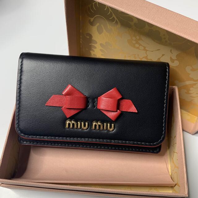 美品)miumiu リボン カードケース名刺入れ/定期入れ - benjaminstrategy.co