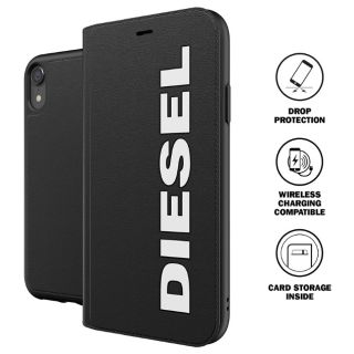 【新品】DIESEL ディーゼル iphone XR フルレザーケース