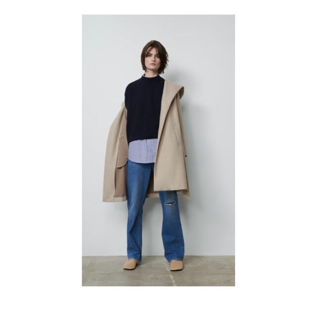 ZARA(ザラ)のZARA＊フード付コート レディースのジャケット/アウター(ロングコート)の商品写真