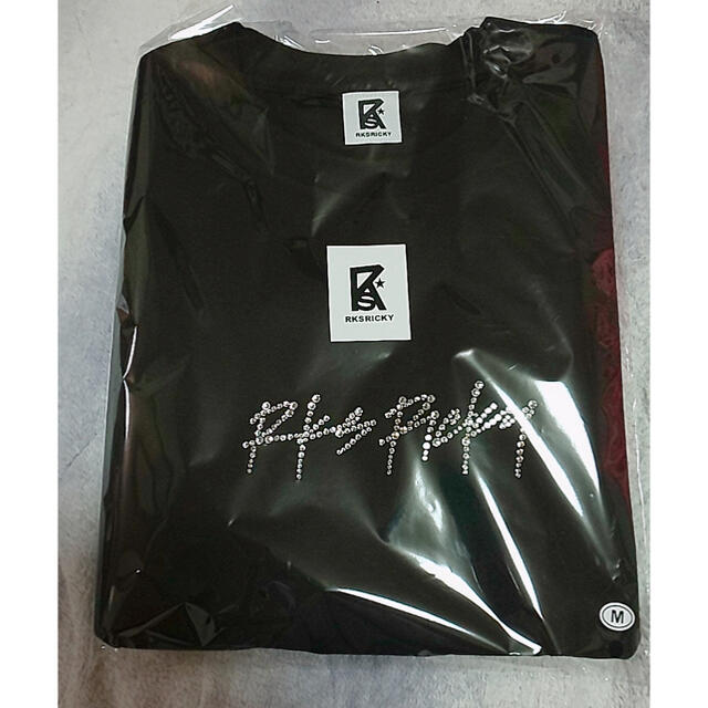 RKS RICKY 平野紫耀 スワロフスキー ロンＴ 黒 ブラックTシャツ(長袖/七分)