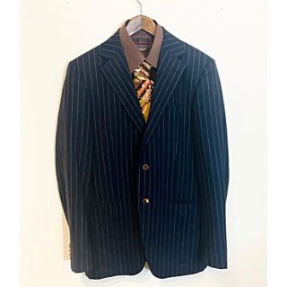 激レア!!菅田将暉 90s レトロ 古着 ストライプ スーツセットアップの