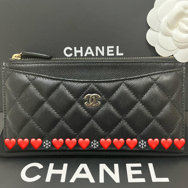 翌日発送可能】 CHANEL 専用レア美品シャネル薄型長財布&ポーチ黒