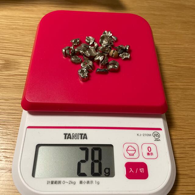 歯科 金属 除去冠 パラジウム 金パラ28g