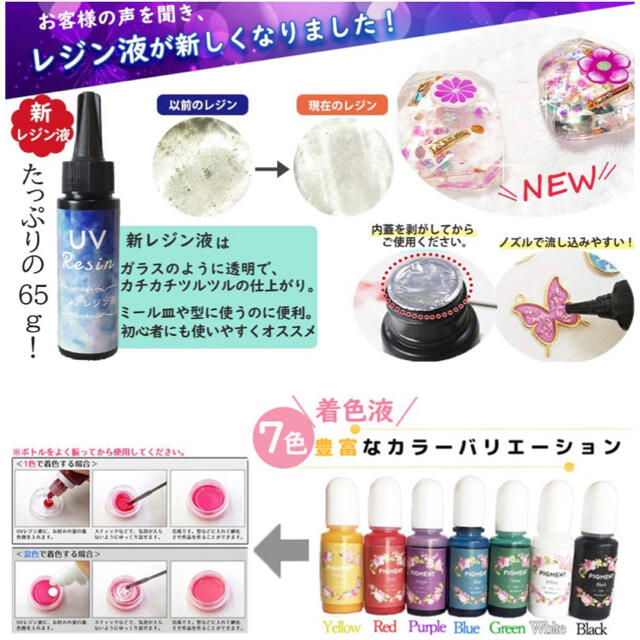 UV レジン スターターキット セット 初心者 の通販 by AS 3｜ラクマ