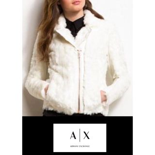 アルマーニ　ARMANI EXCHANGE ファーコート　レディース　S  美品